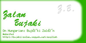 zalan bujaki business card